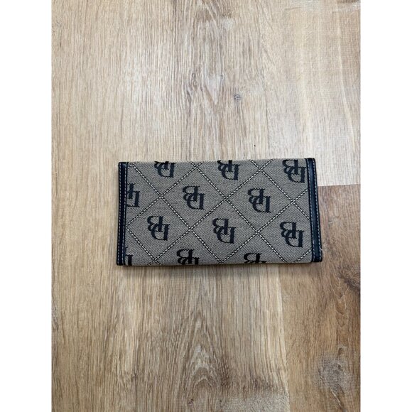 Vintage Dooney & Bourke Monogram Hobo Bag Canvas Matching Wallet - Picture 6 of 16